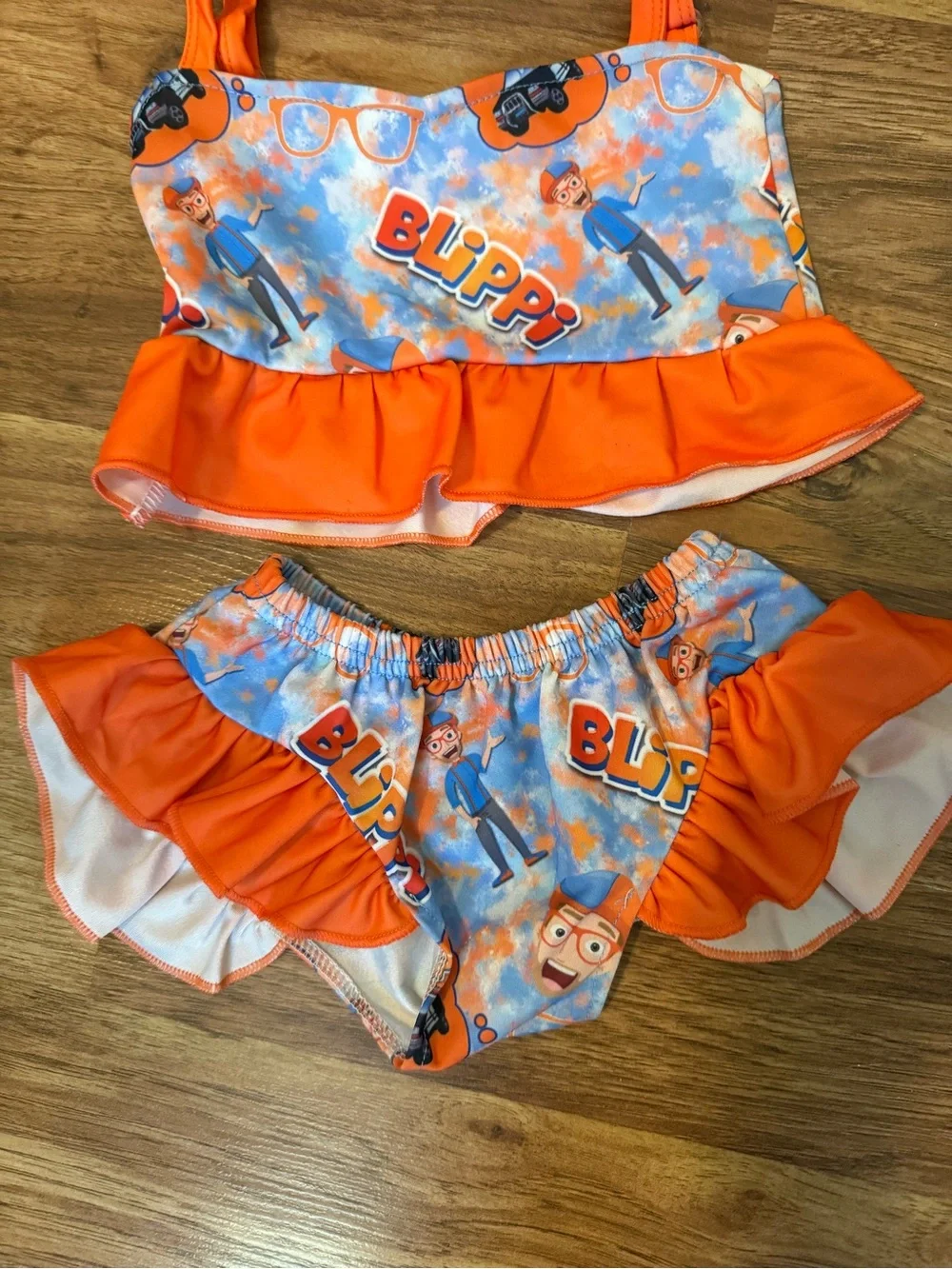 Blippi Toddler Girl Swimsuit Size 2T